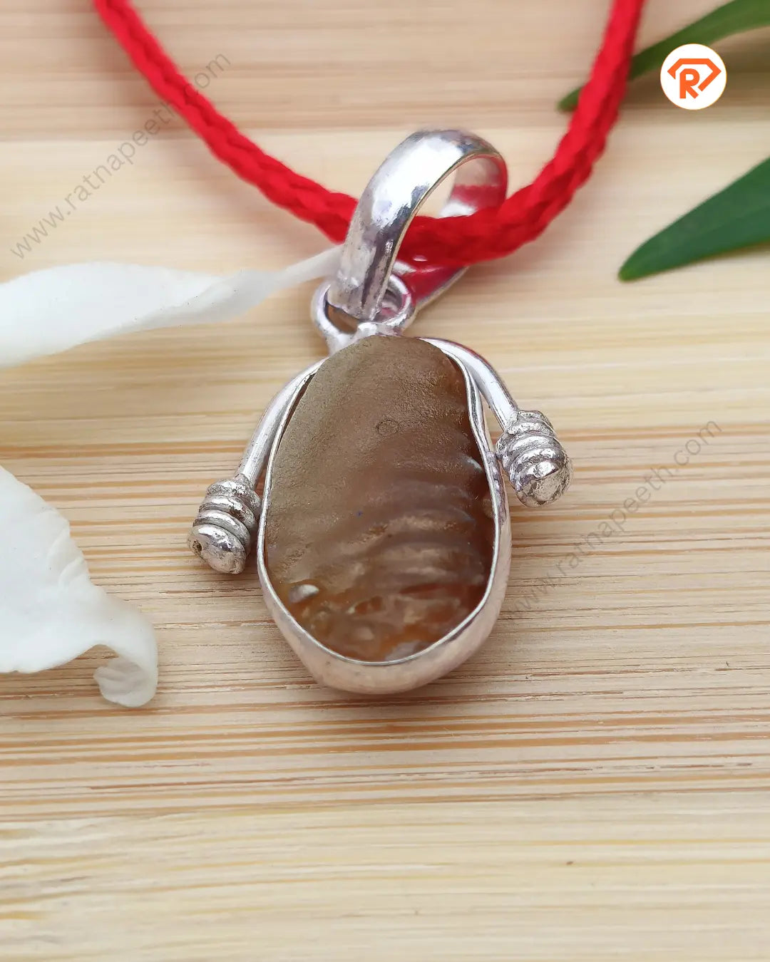 Brown Shukramani Stone Pendant