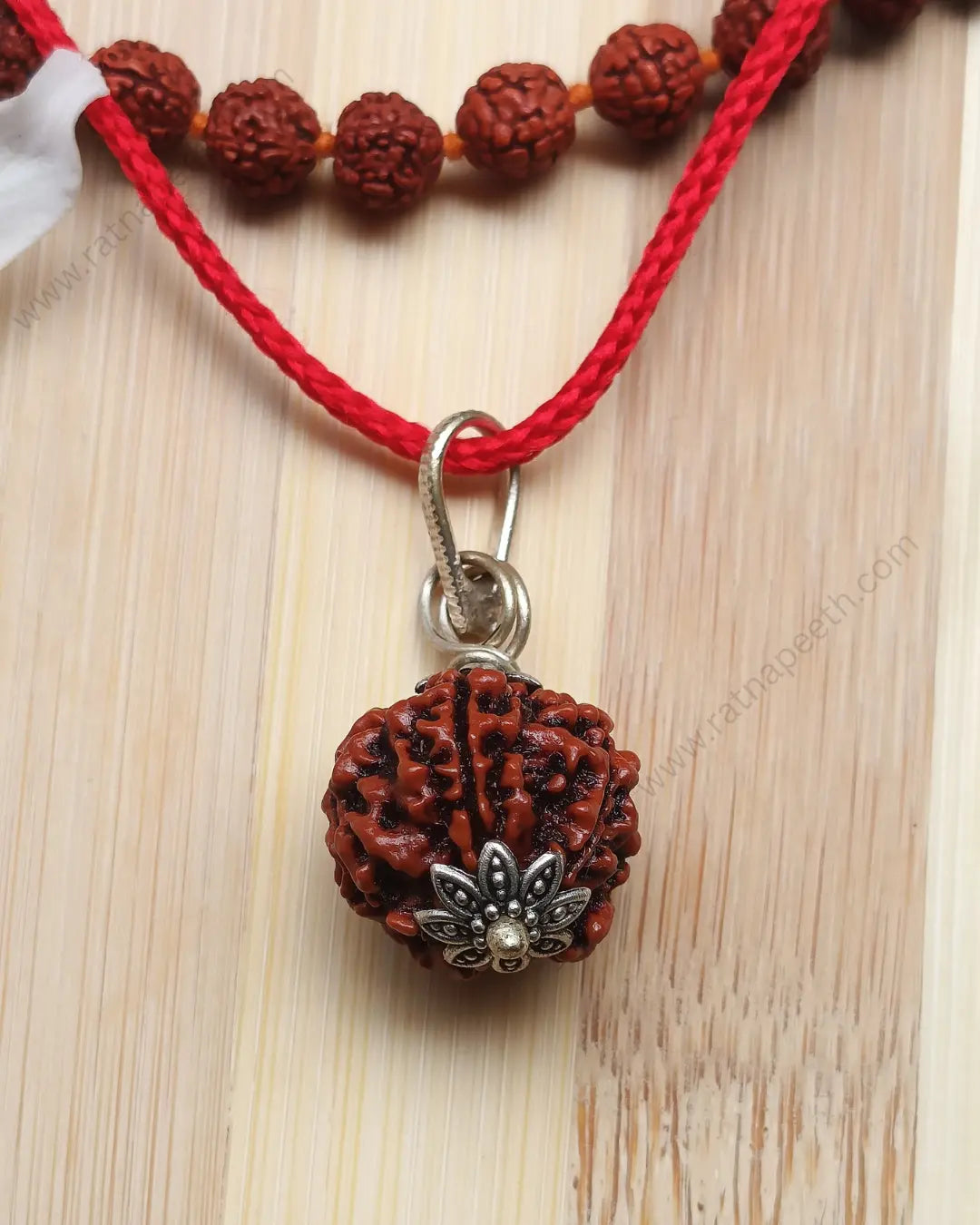5 Mukhi Rudraksha Pendant - For Wealth | Stability | Protection