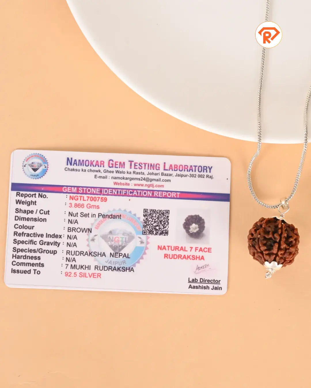 Natural 7 Mukhi Rudraksha (Nepali)