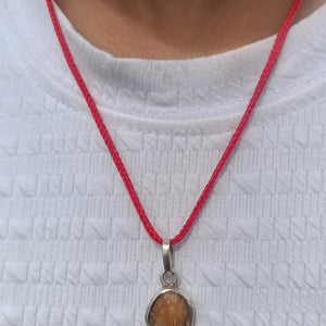 Original Machhmani Stone Silver Pendant