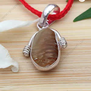 Brown Shukramani Stone Pendant