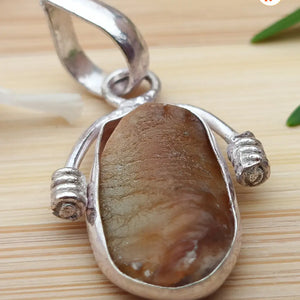 Brown Shukramani Stone Pendant