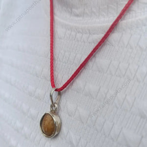 Original Machhmani Stone Silver Pendant